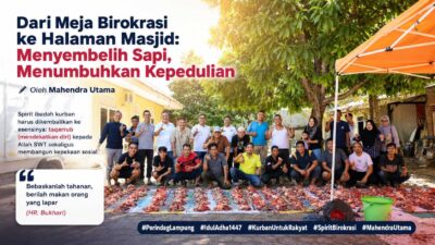 Dari Meja Birokrasi ke Halaman Masjid: Menyembelih Sapi, Menumbuhkan Kepedulian