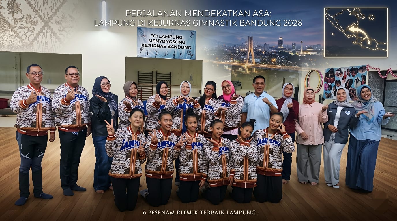 Intip Kekuatan Lawan, Lampung Kirim 6 Pesenam Ritmik ke Kejurnas Bandung