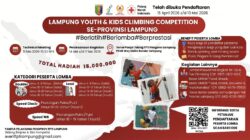 Ratusan Spiderman Cilik Lampung Adu Tangkas di Kejuaraan Panjat Tebing 2026