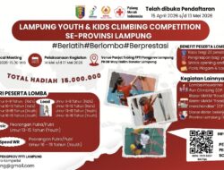 Ratusan Spiderman Cilik Lampung Adu Tangkas di Kejuaraan Panjat Tebing 2026