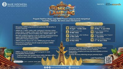Dibina Sampai Ekspor! Ayo Gabung UMKM Lampung Go Export 2026
