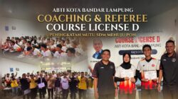 Perkokoh Ekosistem Bola Tangan, ABTI Bandarlampung Cetak 94 Pelatih dan Wasit Berlisensi 