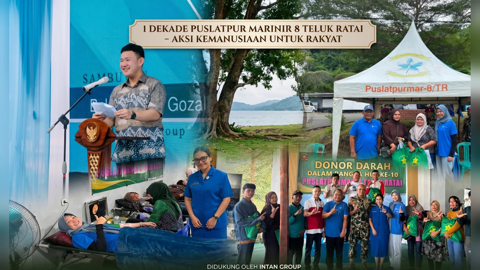 Bukti Nyata TNI Merakyat, Intan Group Puji Baksos 1 Dekade Puslatpur Marinir 8 di Pesawaran