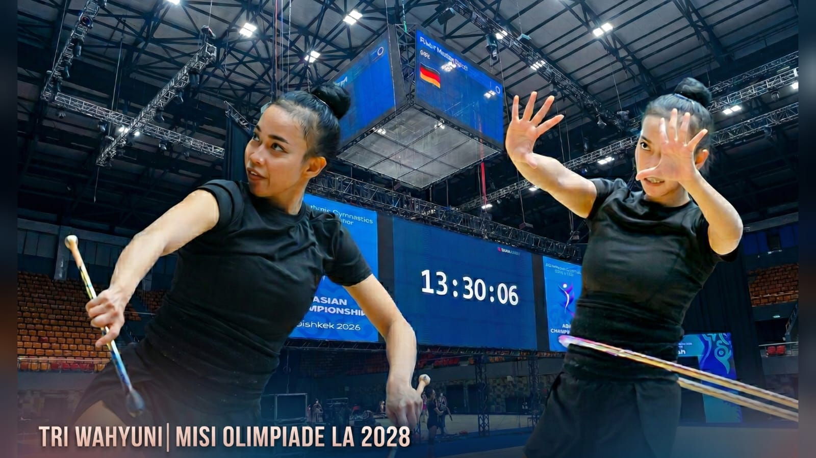 Terbang 18 Jam ke Kyrgistan, Pesenam Lampung Tri Wahyuni Berjuang Rebut Tiket Olimpiade