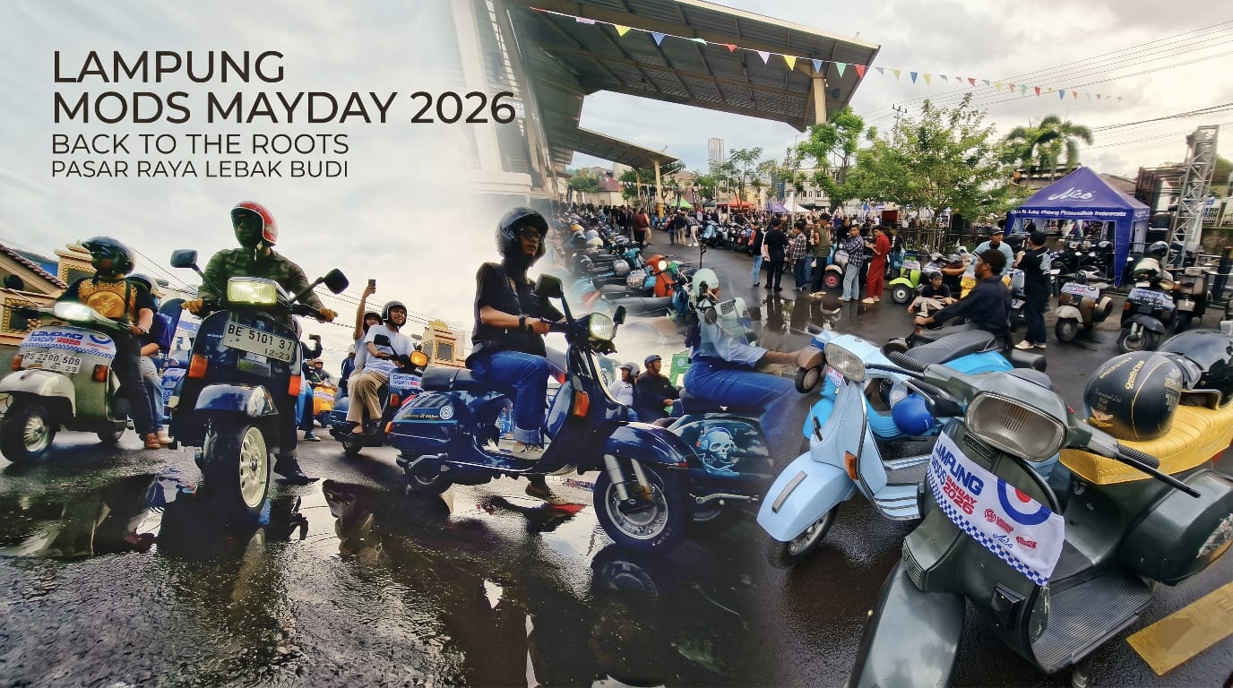 Gemuruh Mesin Kanan di Lebak Budi: 2.000 Skuteris Padati Lampung Mods Mayday 2026