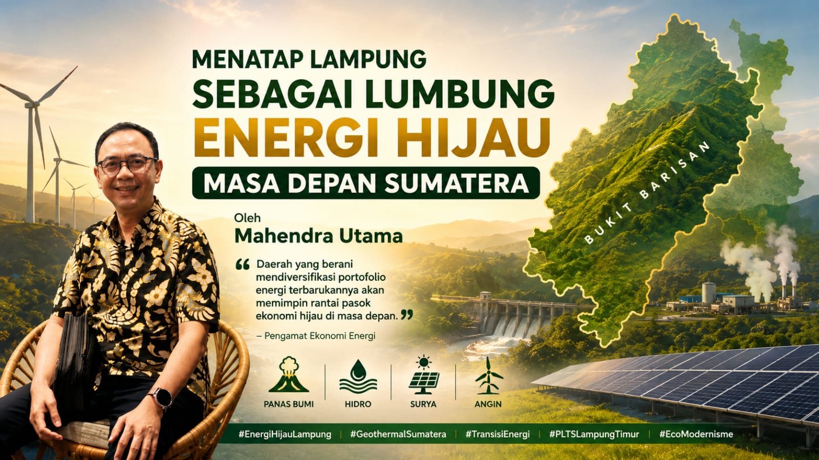 Menatap Lampung Sebagai Lumbung Energi Hijau Masa Depan Sumatera