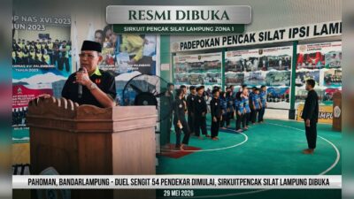 Duel Sengit 54 Pendekar Pecah di Pahoman, Sirkuit Pencak Silat Lampung Resmi Dibuka