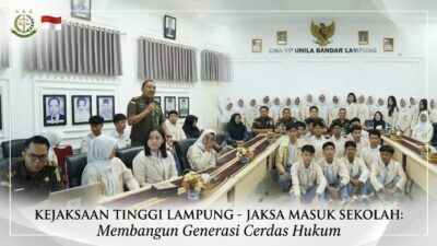 Jaksa Masuk Sekolah, Cara Seru Kejati Lampung Cetak Pelajar Cerdas Hukum