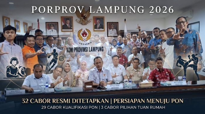 Bukan Cuma Sepak Bola, Dari E-Sport sampai Muaythai Siap Panaskan 32 Cabor Porprov Lampung 2026
