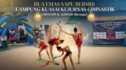 Kalahkan DKI dan Jateng, Lampung Borong Dua Emas Kejurnas Senam Ritmik