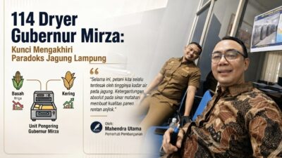 114 Dryer Gubernur Mirza: Kunci Mengakhiri Paradoks Jagung Lampung