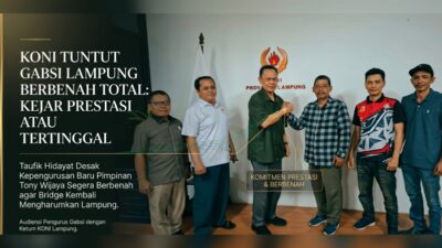 Dicoret dari Porprov dan PON, KONI Desak Pengurus Bridge Lampung Rombak Barisan