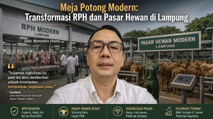 Meja Potong Modern: Transformasi RPH dan Pasar Hewan di Lampung