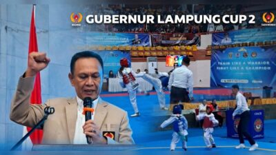 1.800 Atlet Taekwondo Lintas Provinsi Adu Jurus di Gubernur Cup II Lampung