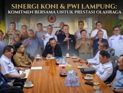 Sambut 5.000 Wartawan se-Indonesia, PWI dan KONI Lampung Kebut Persiapan Porwanas