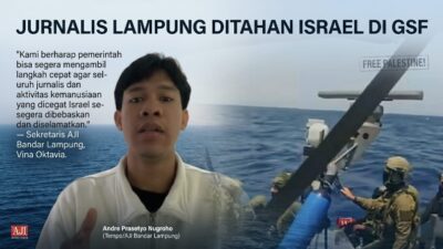 Israel Tahan WNI Relawan Gaza, Termasuk Jurnalis Asal Lampung Andre Prasetyo Nugroho