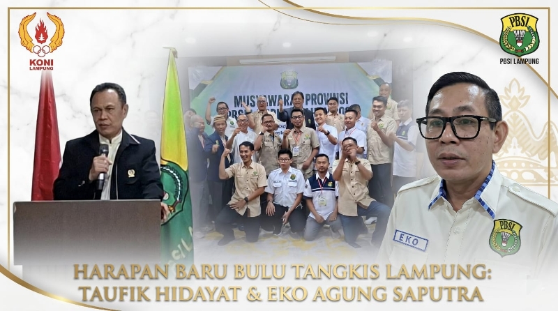Jadi Ketum PBSI Lampung, Eko Agung Rombak Total Mesin Pembinaan Demi PON 2032
