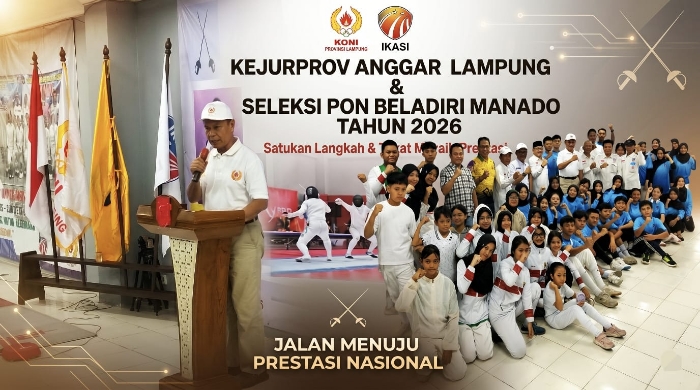 Berebut Tiket PON Beladiri Manado, 55 Atlet Anggar Lampung Berlaga di Kejurprov 2026