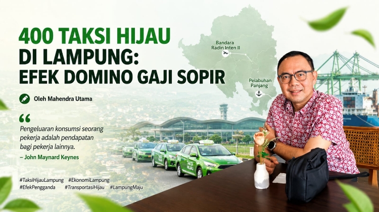 400 Taksi Hijau di Lampung: Efek Domino Gaji Sopir