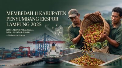 Membedah 11 Kabupaten Penyumbang Ekspor Utama Komoditi Lampung 2025