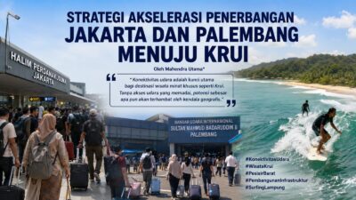 Strategi Akselerasi Penerbangan Jakarta dan Palembang Menuju Krui