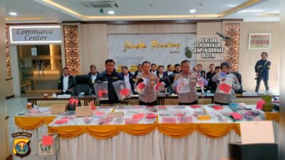 Bawa Senpi Rakitan Hingga Granat, Puluhan Pelaku Begal Digulung Polda Lampung