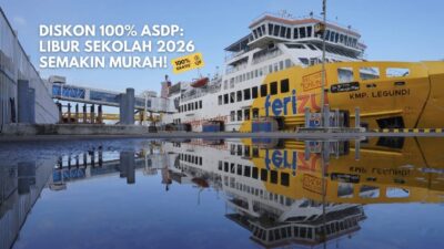 Nyeberang Makin Murah! ASDP Pangkas Tarif Jasa Pelabuhan hingga 100%