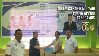 Aklamasi Pimpin Apindo Tanggamus, H. Mulyadi Dikebut Bentuk Kabinet dalam Sepekan