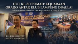 Berebut Tiket Kejurnas Bali, Ratusan Atlet Domino Lampung Adu Ketangkasan