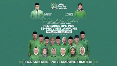 Banyak Diisi Srikandi, Berikut Daftar Lengkap 15 Ketua DPC PKB se-Lampung Periode 2026-2031