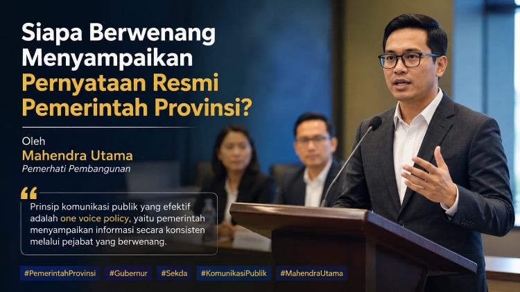 Siapa Berwenang Menyampaikan Pernyataan Resmi Pemerintah Provinsi?