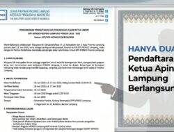 Hanya Buka Dua Hari, Pendaftaran Calon Ketua Apindo Lampung Berlangsung Kilat