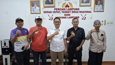 Sowan ke KONI, Pengurus Baru Gateball Lampung Langsung Patok Target Emas