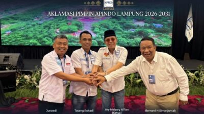 Tanpa Voting! 3 Rival Mundur, Ary Meizary Kembali Nahkodai Apindo Lampung