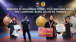 Berjaya di Kejurnas FORKI, Tiga Bintang Muda FKC Lampung Buka Jalan ke Timnas