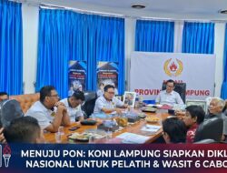 Siasati Krisis Pelatih 6 Cabor, KONI Lampung Siapkan Diklat Nasional Jelang PON