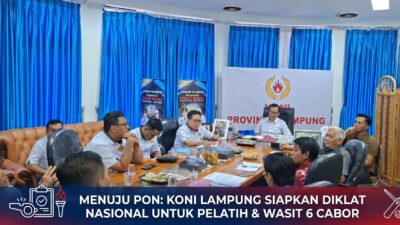 Siasati Krisis Pelatih 6 Cabor, KONI Lampung Siapkan Diklat Nasional Jelang PON