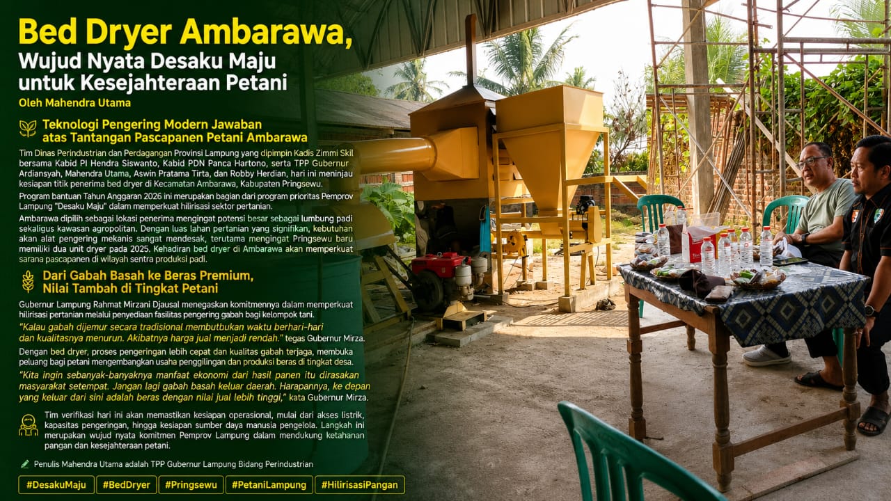 Bed Dryer Ambarawa, Wujud Nyata Desaku Maju untuk Kesejahteraan Petani