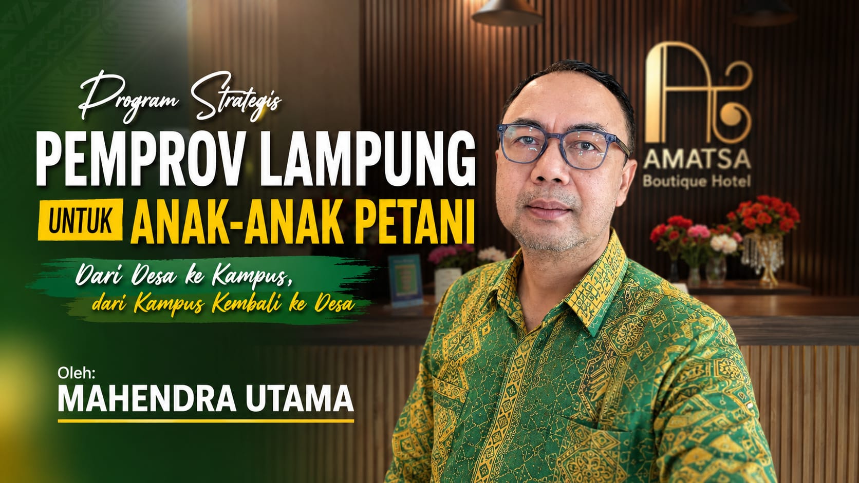 Program Strategis Pemprov Lampung untuk Anak-anak Petani