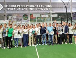 Curi Momentum Porprov, 48 Atlet dari 7 Daerah Berjibaku Rebut Podium Tertinggi Padel Lampung