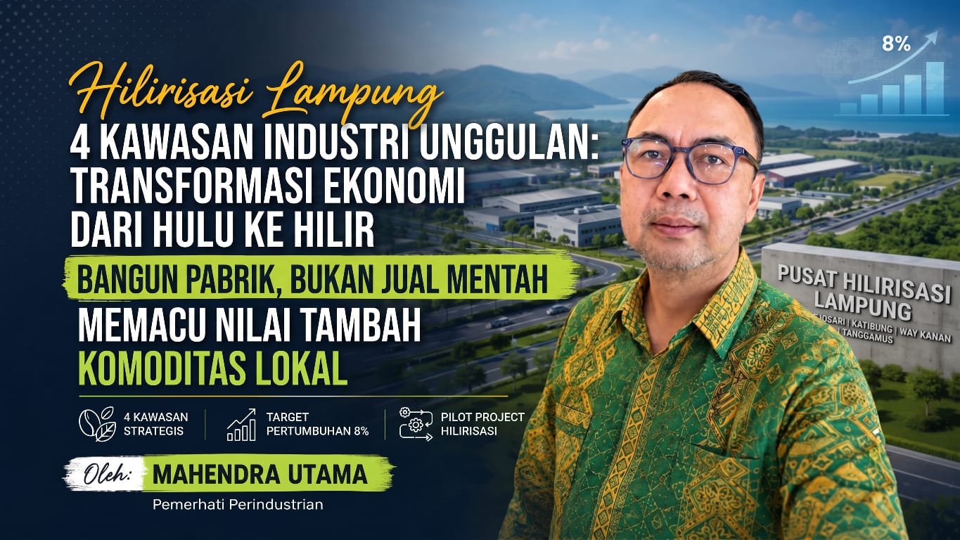 Bangun Pabrik Bukan Jual Mentah, Lampung Siapkan 4 Kawasan Industri