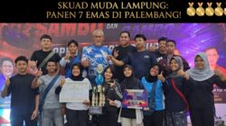 Tanpa Senior, 12 Atlet Muda Sambo Lampung Justru Panen 7 Emas di Palembang