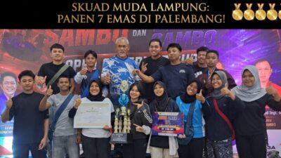 Tanpa Senior, 12 Atlet Muda Sambo Lampung Justru Panen 7 Emas di Palembang
