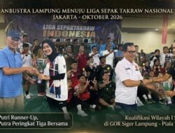 Segel Tiket ke Jakarta, Putra-Putri Anbustra Lampung Tembus Liga Takraw Nasional