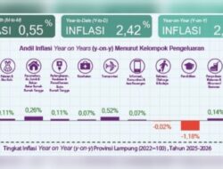 Emas Perhiasan dan Bensin Kerek Inflasi Lampung Tembus 2,46 Persen pada Juni 2026