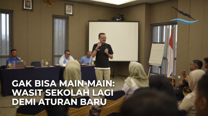 Gak Bisa Main-main, Wasit Piala Kemenpora Lampung Sekolah Lagi Demi Aturan Baru World Aquatics