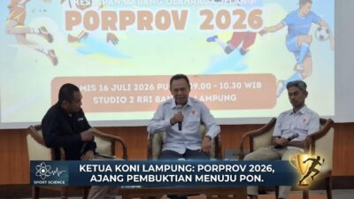 KONI Lampung Blak-blakan soal Porprov 2026: Ajang Pembuktian, Bukan Sekadar Formalitas