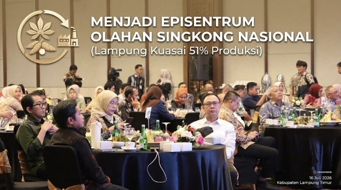 Lampung Kuasai 51 Persen Produksi Nasional, Wamenperin Targetkan Jadi Episentrum Olahan Singkong