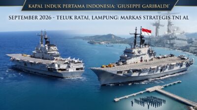 Tiba September 2026, Kapal Induk Pertama RI Giuseppe Garibaldi Resmi Bermarkas di Lampung
