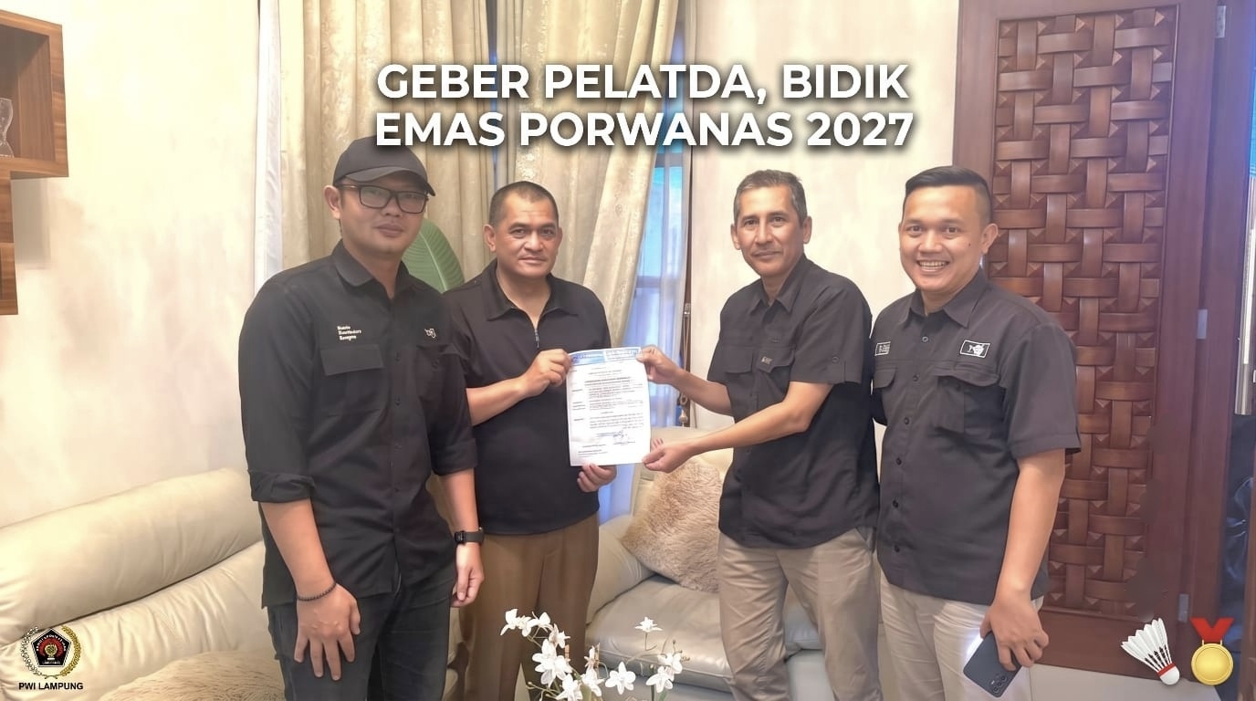 Waspadai Dominasi Jawa, PWI Lampung Geber Pelatda Bulutangkis Porwanas Lebih Awal